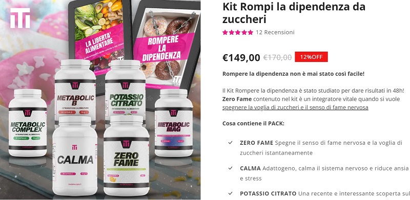 Kit Rompi la dipendenza da zuccheri Modelsupps