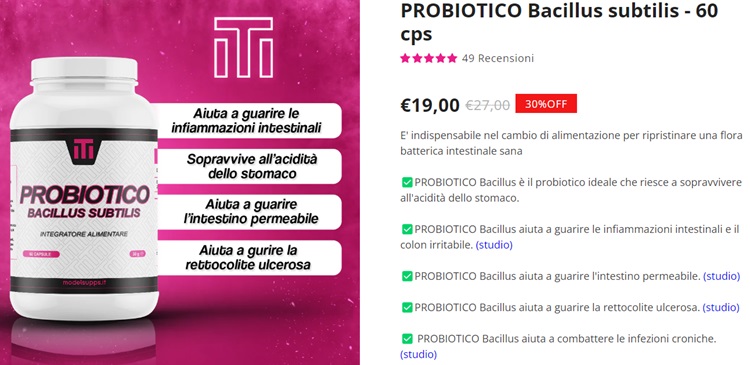 probiotico bacillus subtilis Modelsupps probiotico bacillus subtilis Modelsupps